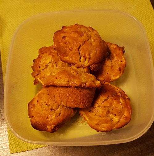 Speltmuffins met appel en kaneel