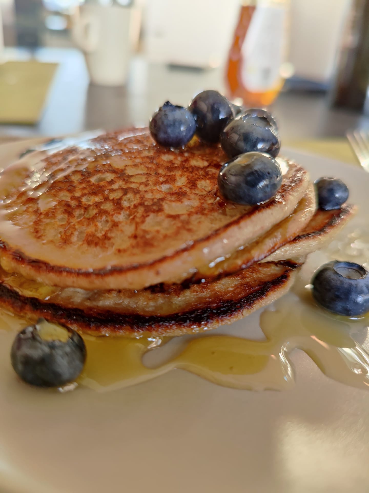 Havermount-bananen pannenkoek
